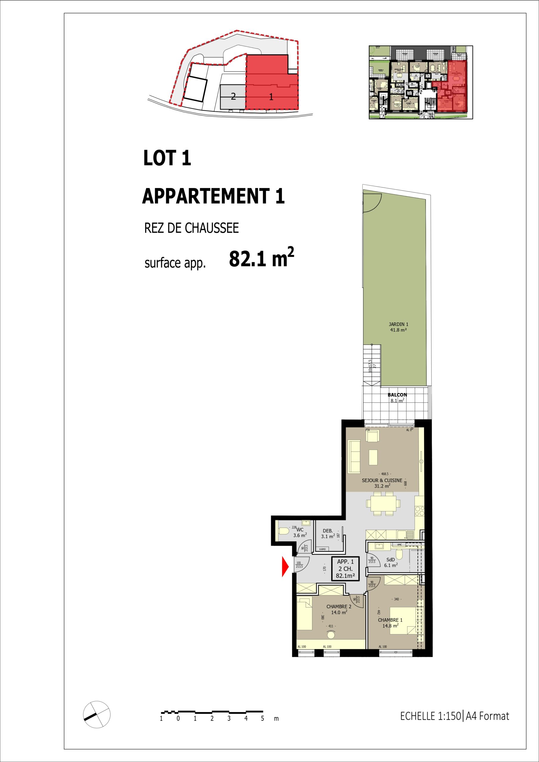 Plan de l'appartement