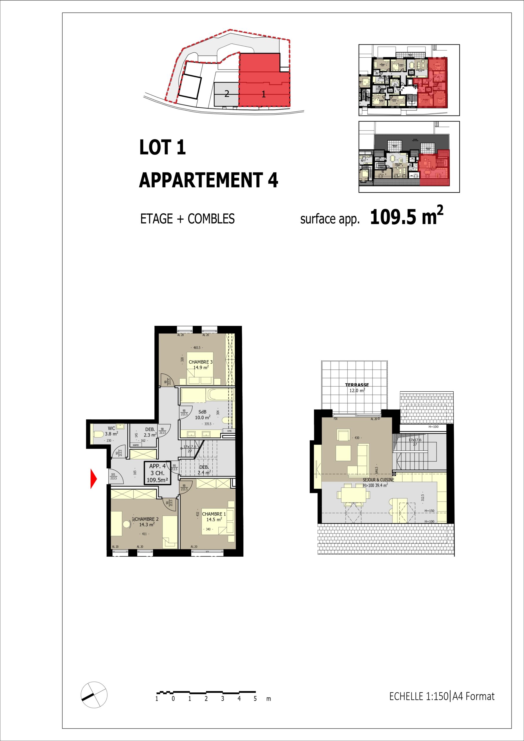 Plan de l'appartment
