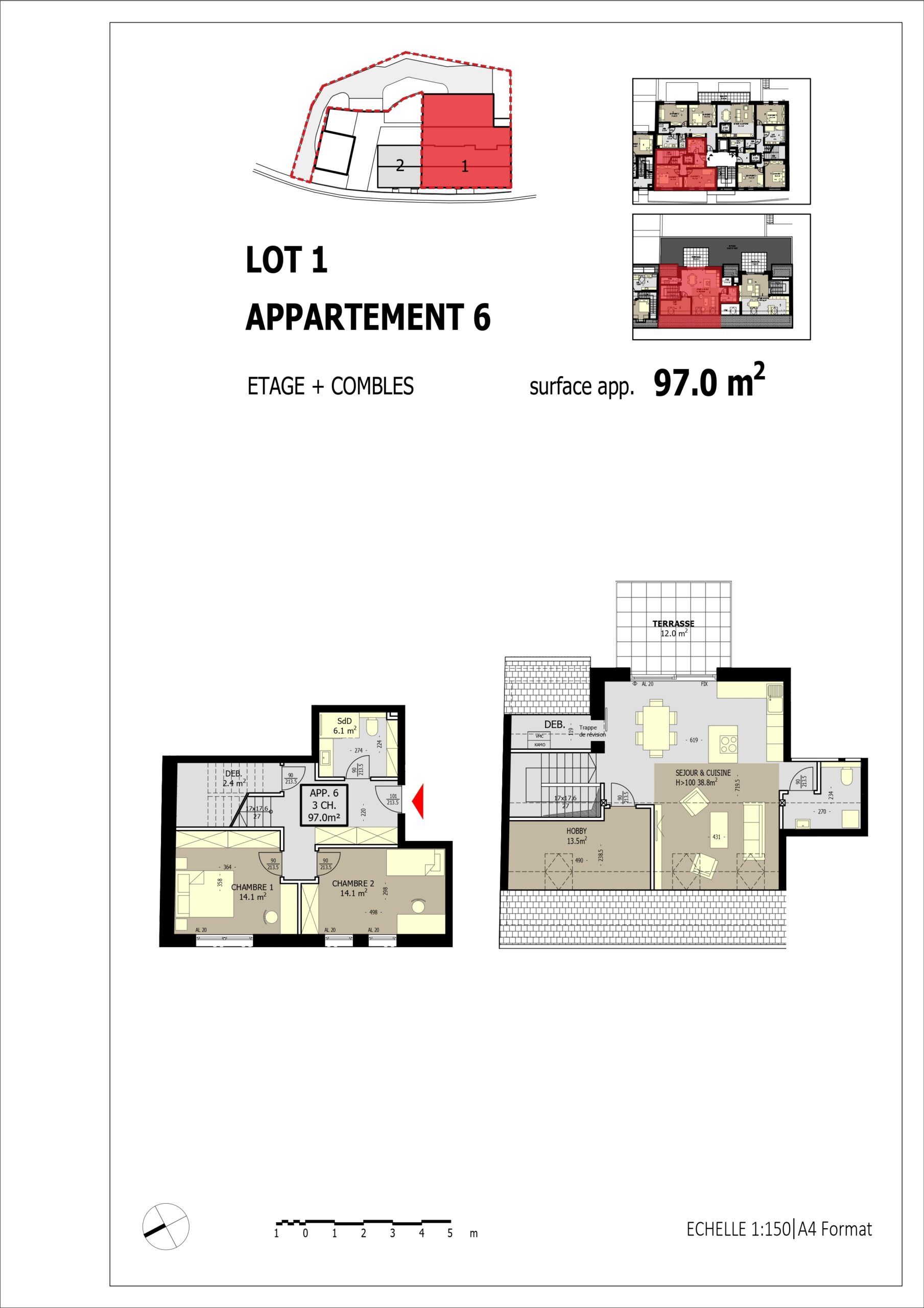 Plan de l'appartement