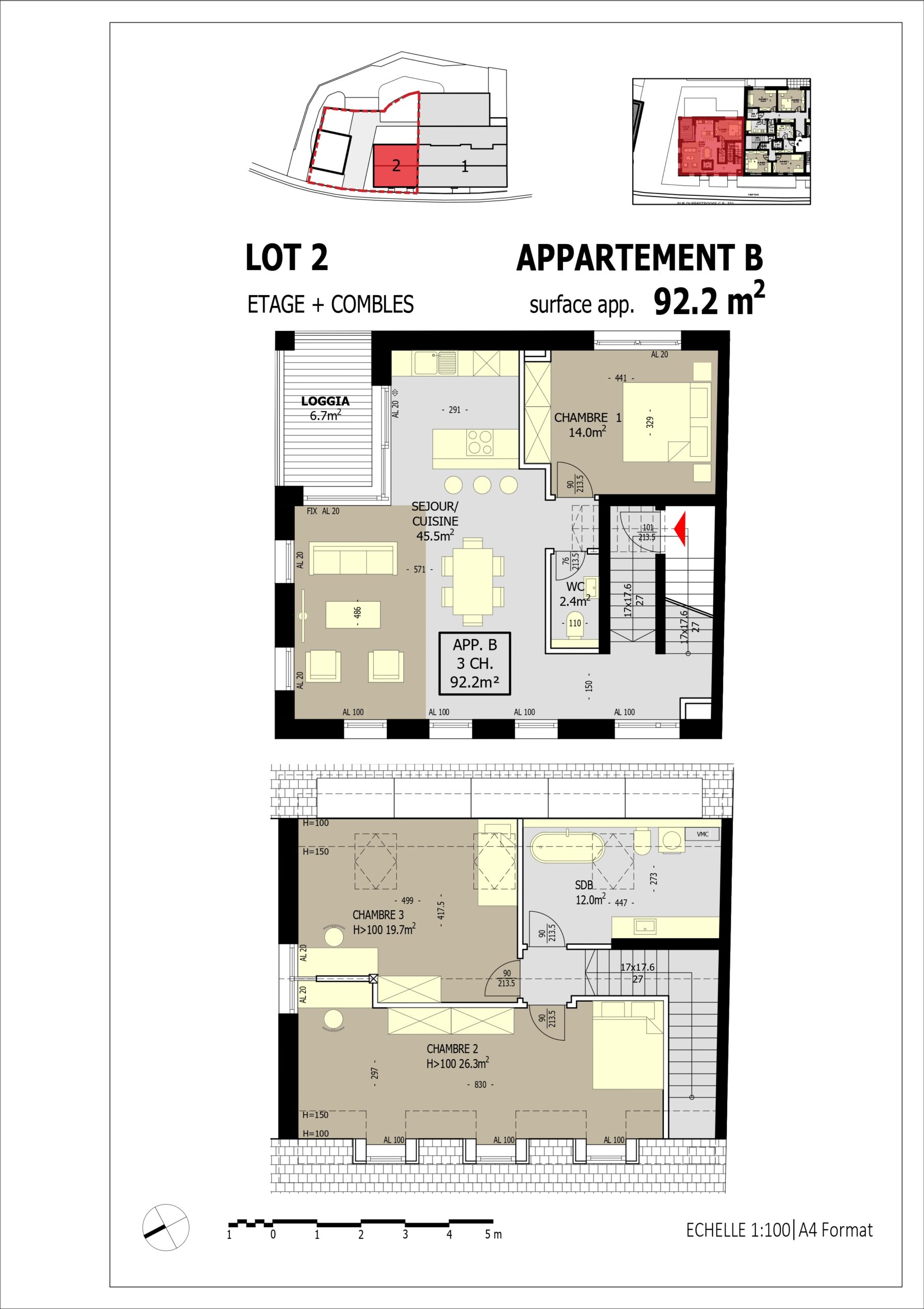 Plan de l'appartement